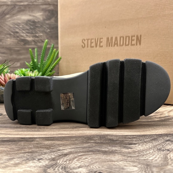 NIB Steve Madden Vermont Leather Platform Hiker Combat Boots 8M - Picture 9 of 11